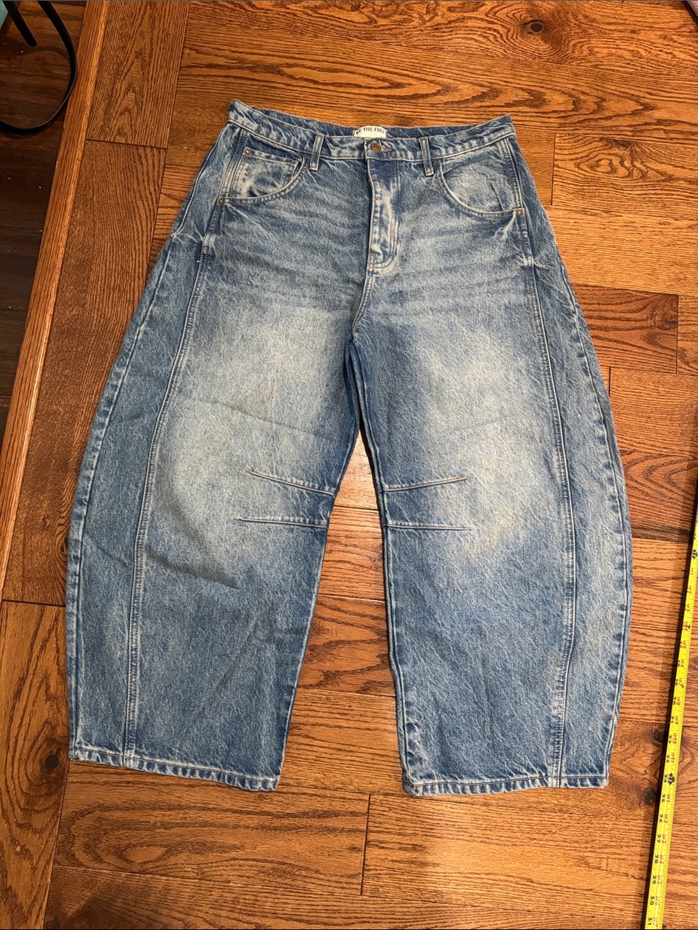 We the Free Good Luck Mid Rise Barrel Leg Jeans - Picture 5 of 17